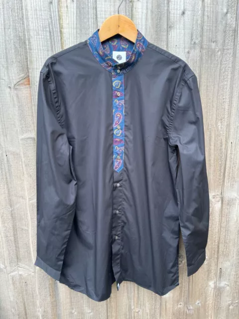 Pretty Green Kaftan Shirt Paisley Brand New With Tags Oasis Liam Gallagher