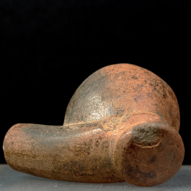 ca. 19th Century Southeast Asian Fired Clay Pipe Bowl, Excellent Condition 3