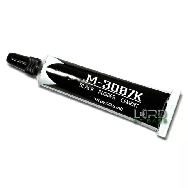 1 oz Pro-Grade Black Rubberized Speaker Glue Adhesive - M-3087K