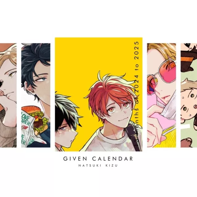 KIZU NATSUKI ‘GIVEN’ 2024 Calendar / Japanese Yaoi BL Manga Comics