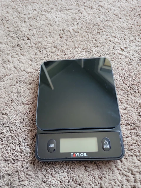 Taylor Digital 11lb Glass Top Food Scale Black