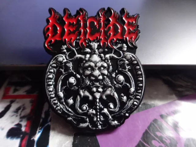 Deicide Metal Pin Badge 3D Death Metal Vital Remains Amon Sinister