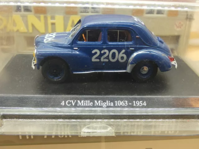 RENAULT 4CV MILLE MIGLIA 1063 1954  1/43éme ELIGOR Neuf Boite D'Origine