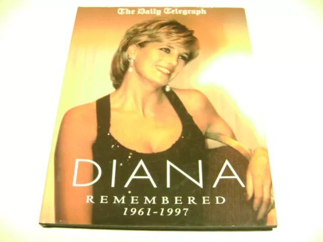 Huge 1993 Daily Telegraph Hardcover Book, DIANA Remembered, Many Photos, 120 pgs