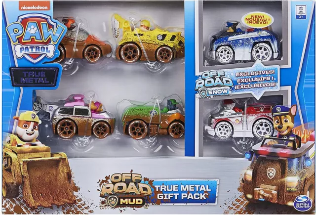 La Pat' Patrouille pack de 6 véhicules True Metal MUD voiture Paw Patrol 313343