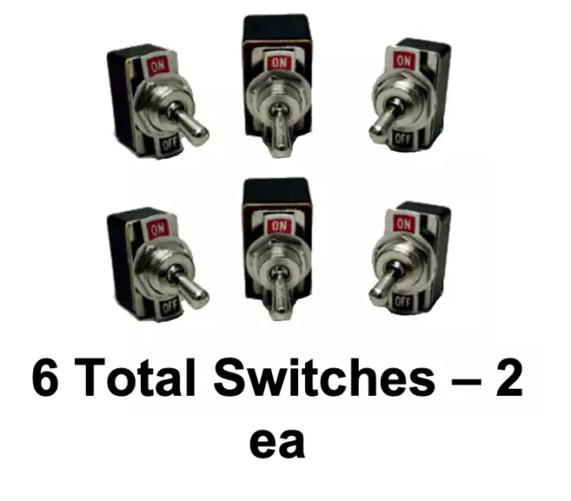 Lot of 2 Radio Shack Toggle Switch Kit (3-Pack) Catalog №: 2750322