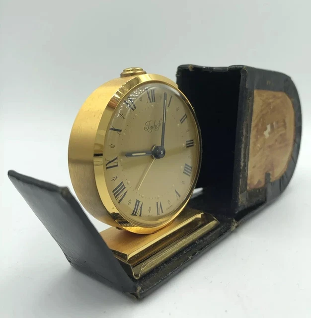 Ancien Réveil de voyage IHOF Suisse UTIC JAZ ART DECO x 2