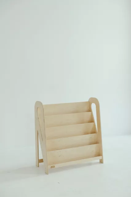 Kinderbücherregal, Montessori-Bücherregal, Bücherregal aus Holz