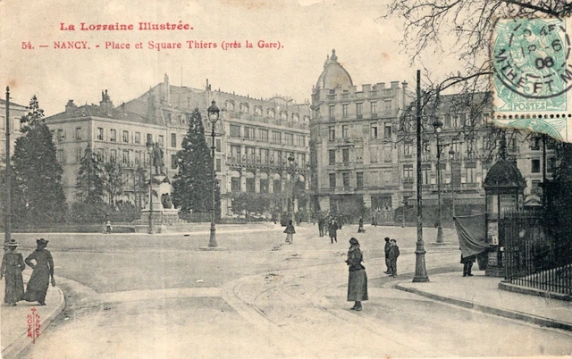 *12296 cpa Nancy - Place et Square Thiers