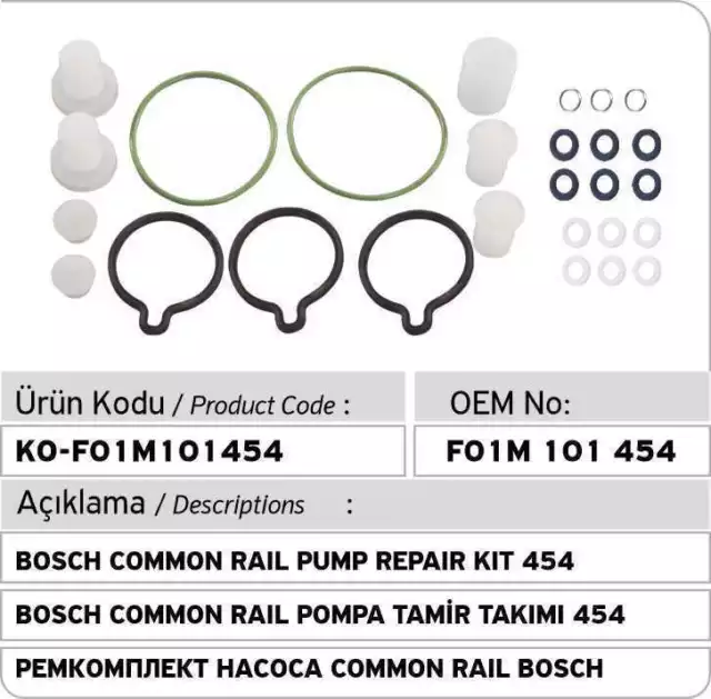 Bosch Dichtungssatz für Mercedes SMART CDI Hochdruckpumpe Einspritzpumpe