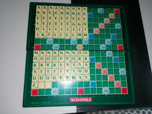 Scrabble Duplicate Lettres Rechange Avec Picots Bleu Vert Rouge 0,8 cm