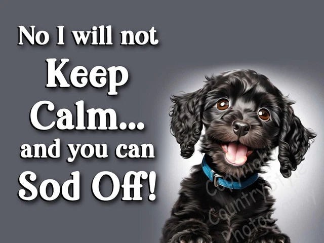 Cockapoo Black Pet Puppy Dog Funny Flexible Fridge Magnet Christmas Gift