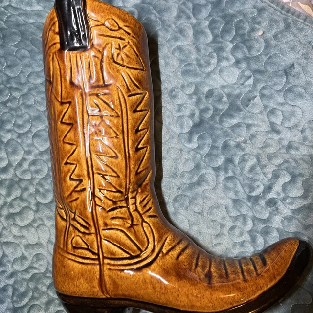 Boot~Cowboy Boot~Folk Art~Piggy Bank