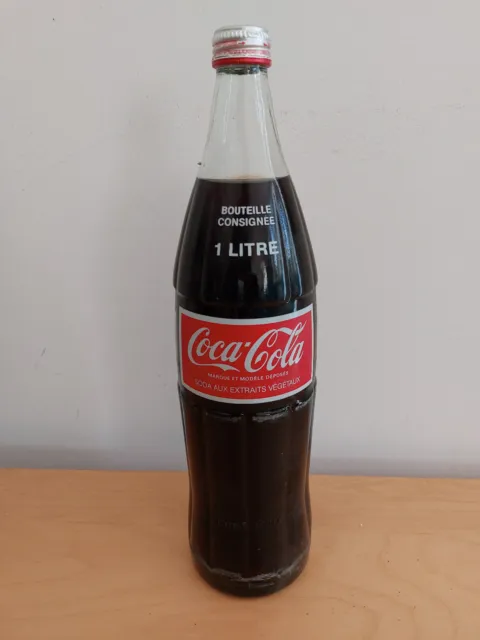 # Vintage Bouteille Contour Coca-Cola 1 Litre Consignée Imprimée #