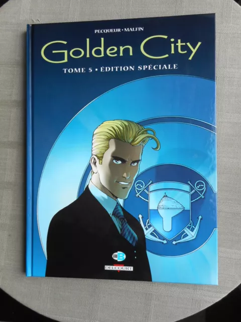 Pecqueur Malfin Golden City Tome 5 TL 5000 Ex With Notebook GD Format IN Mint