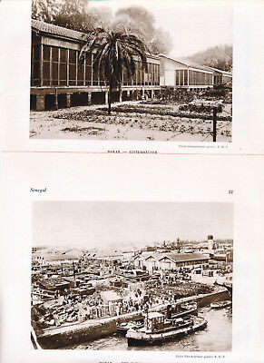 Senegal 1931 orig. Kolonial-Kapitel (12 S.) Dakar rt de la Corniche rue Vincens 3