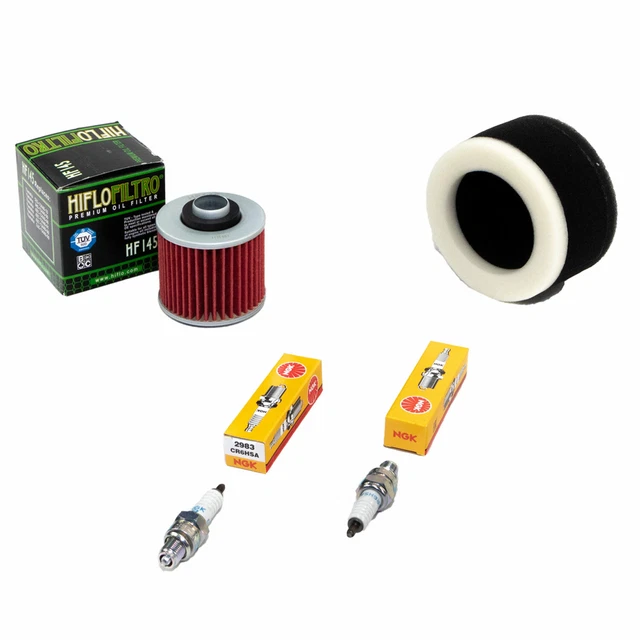 Ölfilter Luftfilter Zündkerze Set Wartungspaket Für Yamaha XV 535 Virago 88-95 Öl 3L+Luftfilter Inspektion Filter Set