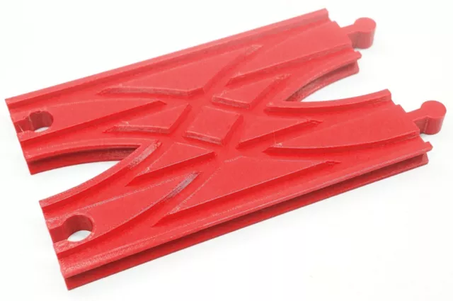 Croisé Piste (Parallèle Voies ) Compatible Avec Thomas Brio Train Sets Rouge