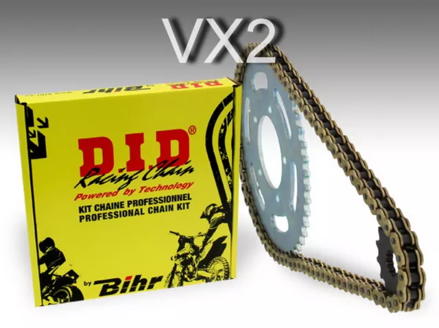 Pour HONDA XL 125 V VARADERO - Kit chaine DID Type VX2 - 481701