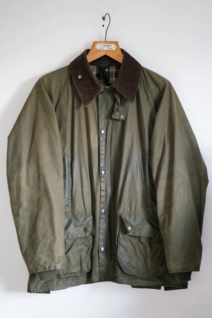 VINTAGE BARBOUR BEDALE Jacket C40 102cm Medium Large Olive Green