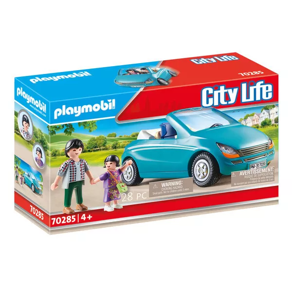 PLAYMOBIL City Life 70285  Papa avec enfant et voiture Cabriolet Neuf-New-Neu