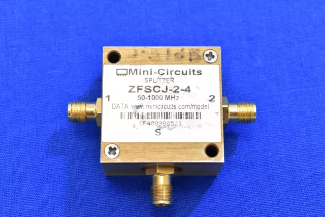 Mini-Circuits ZFSCJ-2-4 Coaxial Power Splitter/Combiner, 50 to 1000 MHz, SMA