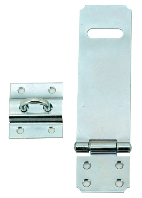 4.5" Safety Hasp Zinc Plated Rust Resistant Sheds Door Lockers Cabinets