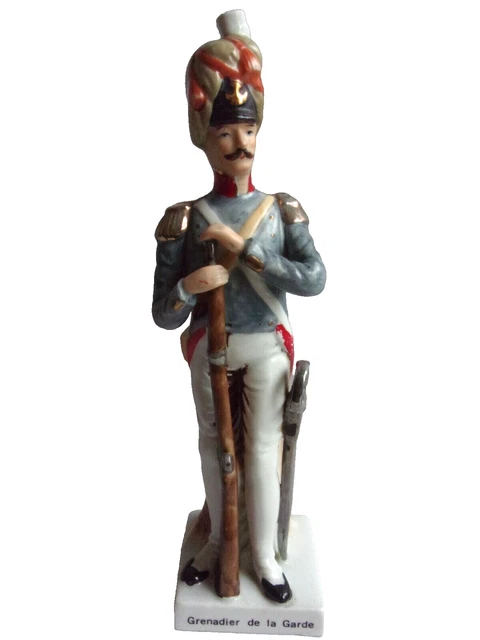STATUETTE FIGURINE SOLDAT Empire Porcelaine OFFICIER DE CAVALERIE EUR 21,90 - FR