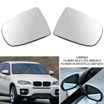 A sinistra riscaldabile SPECCHIETTO RETROVISORE SPECCHIO ESTERNO BIANCO per BMW x5 x6 e70 e71 e72 08-2014 AH 