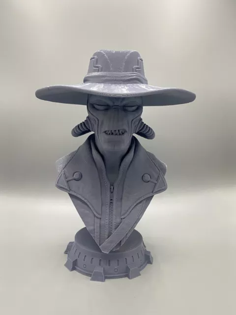 Star Wars Cad Bane Bust Statue 6.5 Inches 3D Printed
