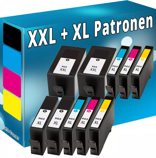 XXL TINTE PATRONEN 903-XL für HP OfficeJet 6950 6960 6962 6968 6970 6975 6978