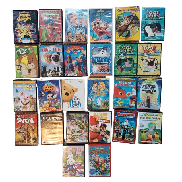 Lot of 26 Children Kids ANIMATED Cartoon DVD Lot - Disney Nickelodeon Classics