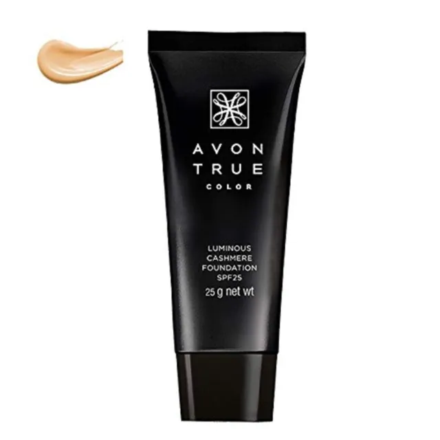 AVON True Color Luminous Cashmere Advanced Foundation SPF25, Farbton Nude, 25 g