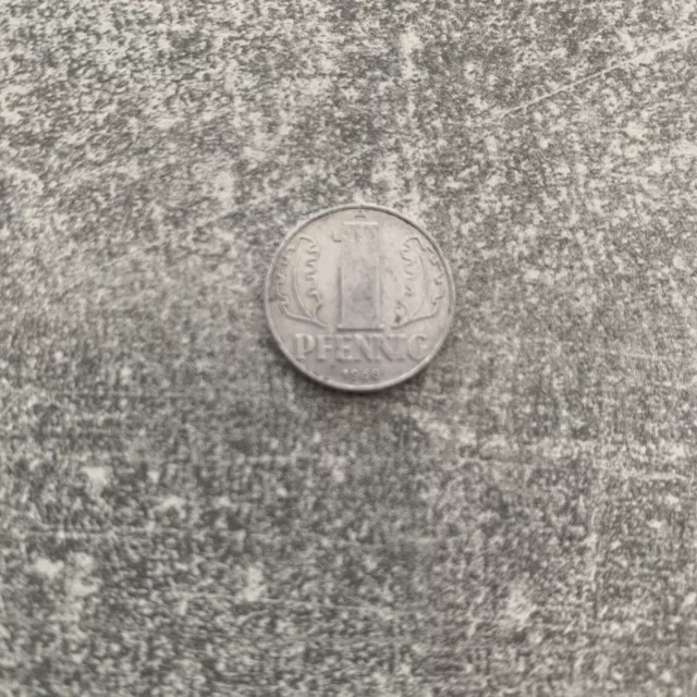 1 Pfennig 1968 Kursmünze DDR in Aluminium - Erhaltung sehr Gut