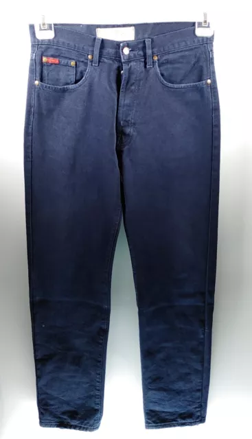 Lee Cooper LC10 W30 L32 blau Herren Denim Jeans Hose Gerades Bein Mid Rise blue