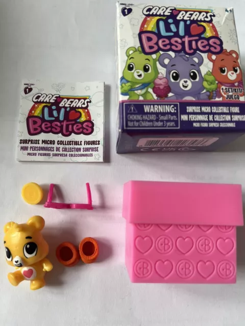 Care Bears Mini Figure Lil Besties Tenderheart Bear