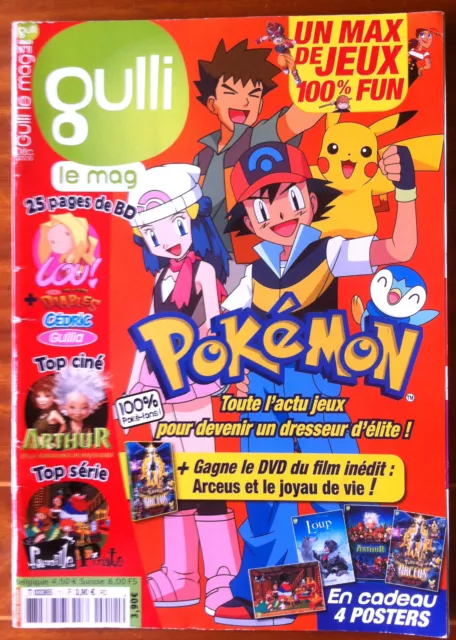 Gulli Magazine n°11 du 12/2009; Pokèmon/ top série/ 25 pages BD