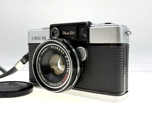 Appareil photo Olympus PEN D3 avec viseur et objectif F.Zuiko 32 mm f