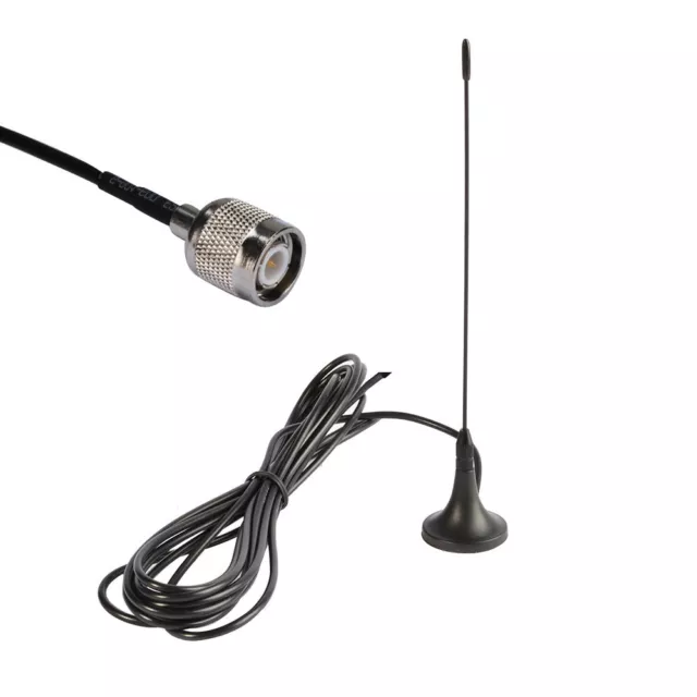 Antenna 433Mhz,3dbi TNC Plug straight Connector with Magnetic base for Ham radio