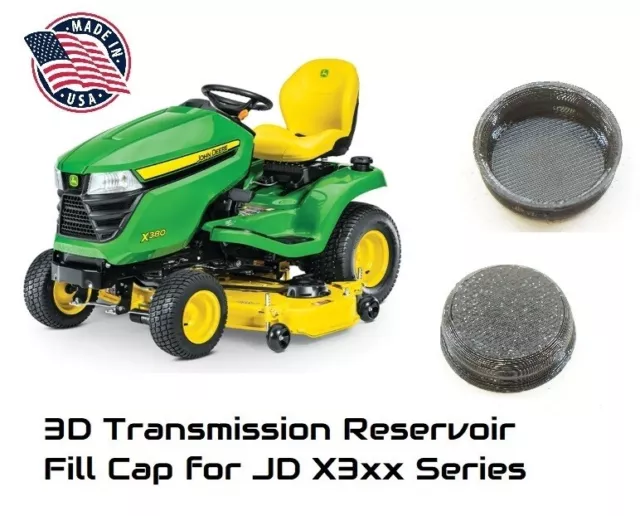 3D TRANSMISSION FLUID Reservoir Fill Cap for John Deere X300 X330 X350