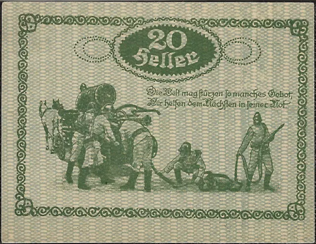 Bank note Of Need - Notgeld Austria Schattleiten U.Schweinsegg 20 Heller 1920