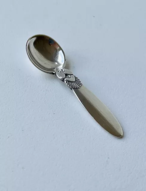 Georg Jensen Cactus Salt Spoon No. 176 in Sterling Silver