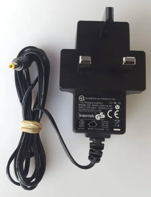 Lei Leader Electronics Inc Mu05-J050100-B2 Ac/Dc Power Adapter 5V 1.0A Uk Plug
