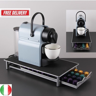 Cassetto per capsule per Vertuoline Antiscivolo Nero Organizer da cucina compatibile con Nespresso Vertuo，capacità: 40 capsule，Cassetto in rete Porta capsule caffè 