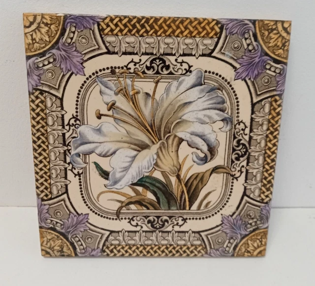 Antique Art Nouveau Tile