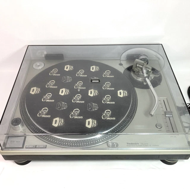 Technics SL-1200 MK5 Black with Dust Cover Direct Drive DJ Turntable System JP