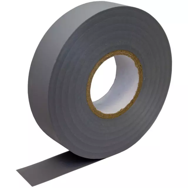 20x 33m PVC ruban isolant 19mm Bande adhésive gris ruban isolant Électricien Hob