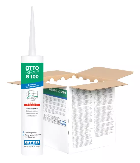 Ottoseal S100 20x300ml Silicona Sanitario Sellado de Juntas Bloques Vidrio