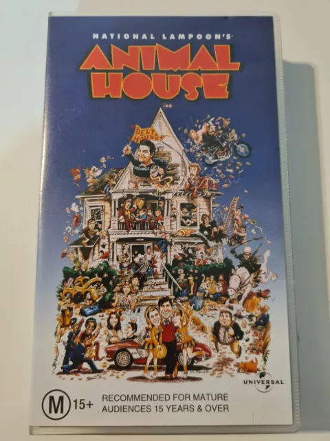 National Lampoon's Animal House John Belushi Comedy VHS Video Cassette