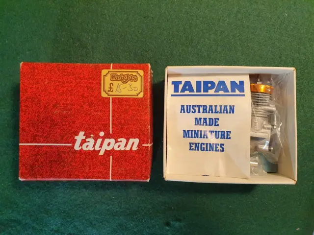 Taipan Goldhead .15 / 2.5 Vintage racing engine + silencer + Unused Boxed